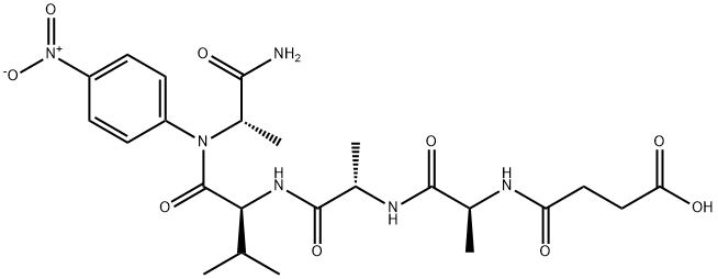 N-SUCCINYL-ALA-ALA-VAL-ALA P-NITROANILIDE Structure