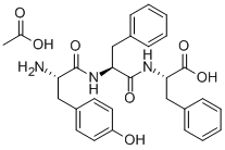 TYR-PHE-PHE AMIDE ACETATE SALT Structure