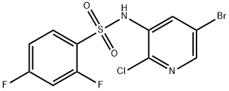 N-(5-broMo-2-chloropyridin-3-yl)-2,4-difluorobenzenesulfonaMide Structure