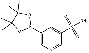 5-(4,4,5,5-tetramethyl-1,3,2-dioxaborolan-2-yl)pyridine-3-sulfonamide Structure