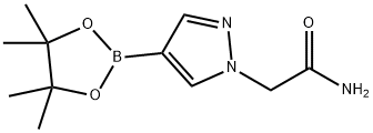 2-(4-(4,4,5,5-tetramethyl-1,3,2-dioxaborolan-2-yl)-1H-pyrazol-1-yl)acetamide Struktur