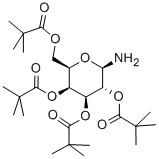 2,3,4,6-四-O-叔戊酰基-beta-D-吡喃半乳糖胺, 108342-87-6, 结构式