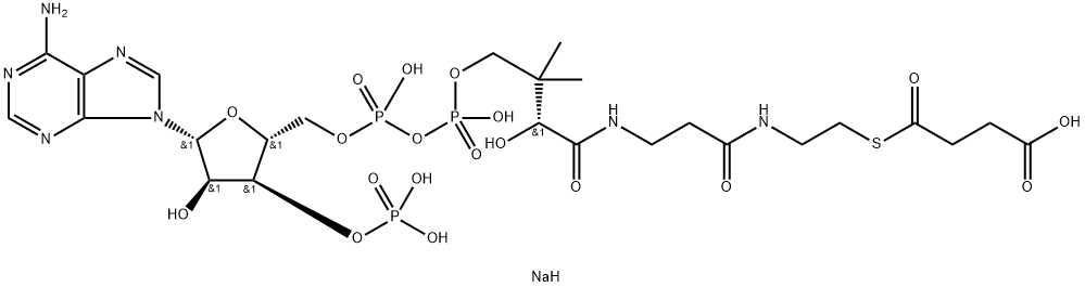 琥珀酰辅酶A钠盐 ,108347-97-3,结构式