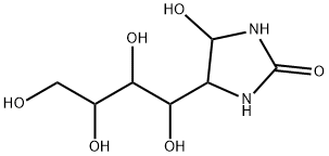 4-ヒドロキシ-5-(1,2,3,4-テトラヒドロキシブチル)-2-イミダゾリジノン 化学構造式