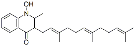 1-ヒドロキシ-2-メチル-3-(3,7,11-トリメチル-2,6,10-ドデカトリエニル)-4(1H)-キノリノン 化学構造式