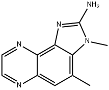 2-AMINO-3,4-DIMETHYLIMIDAZO[4,5-F]QUINOXALINE, 108354-48-9, 结构式