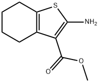 2-AMINO-4,5,6,7-TETRAHYDRO-BENZO[B]THIOPHENE-3-CARBOXYLIC ACID METHYL ESTER Structure