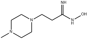 1-Piperazinepropionamidoxime,4-methyl-(6CI) Structure