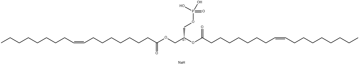 1,2-DI[CIS-9-OCTADECENOYL]-SN-GLYCERO-3-PHOSPHATE SODIUM SALT Struktur