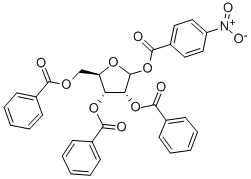 2',3',5'-TRI-O-BENZOYL-1-O-P-NITRO- BENZOYL D -RIBOFURANOSE 结构式