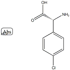 D-4-クロロフェニルグリシン塩酸塩 化学構造式