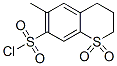 3,4-dihydro-6-methyl-2H-1-benzothiopyran-7-sulphonyl chloride 1,1-dioxide Structure