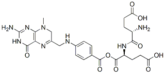 7-氢-8-甲基蝶酰谷氨酰谷氨酸, 108402-49-9, 结构式