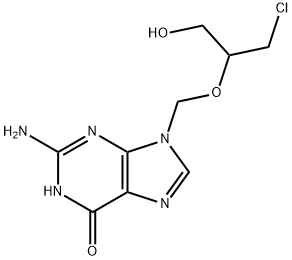 2'-Monodehydroxy-2'-chloro Ganciclovir Struktur