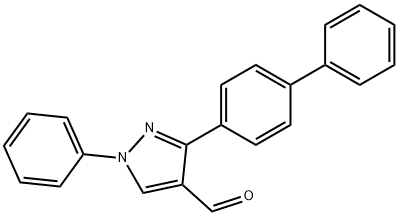 3-BIPHENYL-4-YL-1-PHENYL-1H-PYRAZOLE-4-CARBALDEHYDE Structure