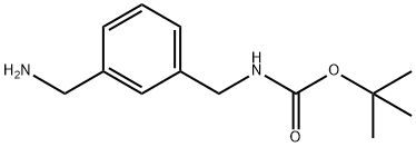 N-[3-(アミノメチル)ベンジル]カルバミン酸TERT-ブチル 化学構造式