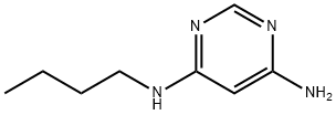 N4-butyl-pyrimidine-4,6-diyldiamine 化学構造式