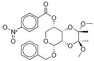 Benzyl 2,3-O-[(1S,2S)-1,2-Dimethoxy-1,2-dimethyl-1,2-ethanediyl]-4-nitrobenzoyl-α-L-xylopyranoside Structure