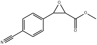 methyl 3-(4-cyanophenyl)-2-oxiranecarboxylate 化学構造式