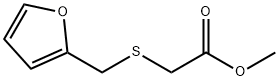 (フルフリルチオ)酢酸メチル 化学構造式