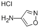 4-氨基异恶唑盐酸盐 结构式