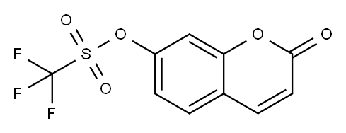 トリフルオロメタンスルホン酸2-オキソ-2H-クロメン-7-イル 化学構造式