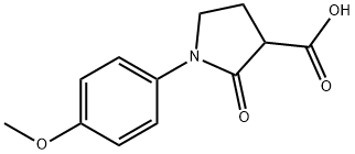 1-(4-METHOXYPHENYL)-2-OXOPYRROLIDINE-3-CARBOXYLIC ACID Structure