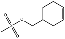 メタンスルホン酸3-シクロヘキセン-1-メタノール 化学構造式