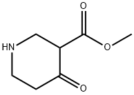 4-オキソ-3-ピペリジンカルボン酸メチル 化学構造式