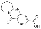 12-オキソ-6,7,8,9,10,12-ヘキサヒドロアゼピノ[2,1-B]キナゾリン-3-カルボン酸 化学構造式