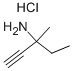 3-AMINO-3-METHYL-1-PENTYNE HCL
 Structure