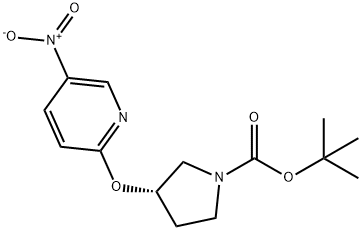 (S)-3-(5-nitro-pyridin-2-yloxy)-pyrrolidine-1-carboxylic
acid tert-butyl ester Structure