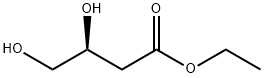 (3S)-3,4-ジヒドロキシブタン酸エチルエステル 化学構造式