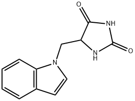 5-indolylmethylhydantoin Struktur