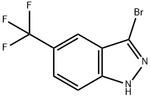 3-BROMO-5-(TRIFLUOROMETHYL)-1H-INDAZOLE, 1086378-32-6, 结构式