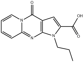 4-Oxo-1-propyl-1,4-dihydropyrido[1,2-a]pyrrolo[2,3-d]pyriMidine-2-carboxylic acid 化学構造式