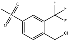 2-(Chloromethyl)-5-(methylsulfonyl)-benzotrifluoride Structure
