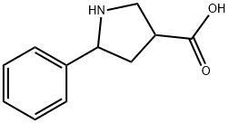 3-Pyrrolidinecarboxylic acid, 5-phenyl- Structure