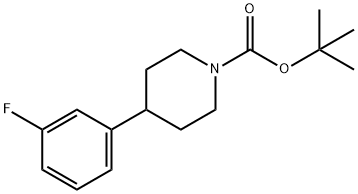 4-(3-氟苯基)哌啶-1-甲酸叔丁酯, 1086398-00-6, 结构式