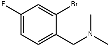 BenzeneMethanaMine, 2-broMo-4-fluoro-N,N-diMethyl- Structure