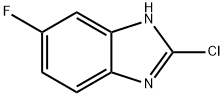 2-クロロ-6-フルオロ-1H-ベンズイミダゾール 化学構造式