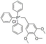 Triphenyl-[(3,4,5-trimethoxyphenyl)-methyl]-phosphonium chloride 化学構造式