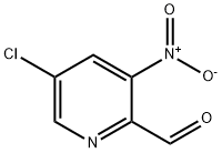 5-Chloro-3-nitropyridine-2-carboxaldehyde 化学構造式