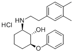 (1-alpha,2-beta,6-beta)-2-((2-(3,4-Dimethylphenyl)ethyl)amino)-6-pheno xycyclohexanol HCl Struktur