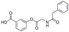 3-(((phenylacetyl)glycyl)oxy)benzoic acid Structure