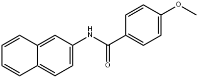 4-METHOXY-N-2-NAPHTHALENYL-BENZAMIDE 化学構造式