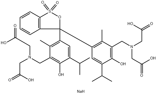 甲基百里酚兰钠盐, 108722-19-6, 结构式