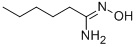 N-HYDROXY-HEXANAMIDINE 化学構造式