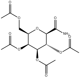 2,3,4,6-TETRA-O-ACETYL-BETA-D-GALACTOPYRANOSYL FORMAMIDE Structure