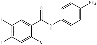 N-(4-氨基苯基)-2-氯-4,5-二氟苯甲酰胺,1087448-65-4,结构式